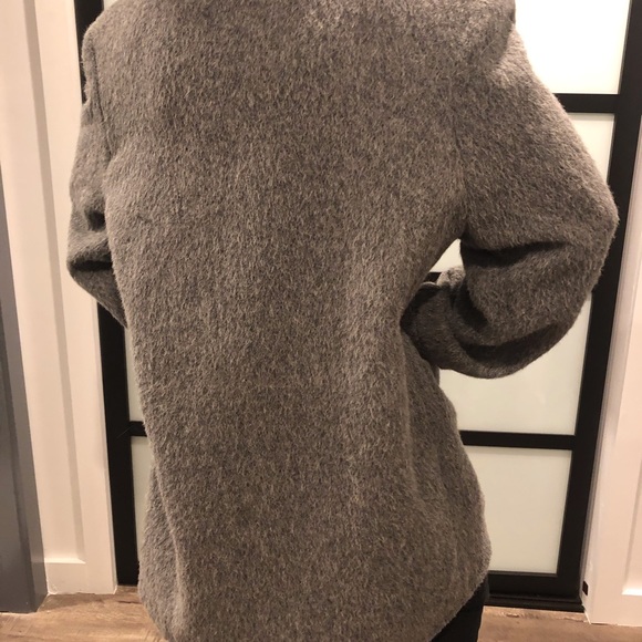 Via Moda Grey Wool Jacket - Picture 3 of 5